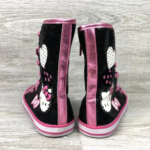Girls Sanrio Hello Kitty Hi-Tops - Size 10M - Picture 4 of 8